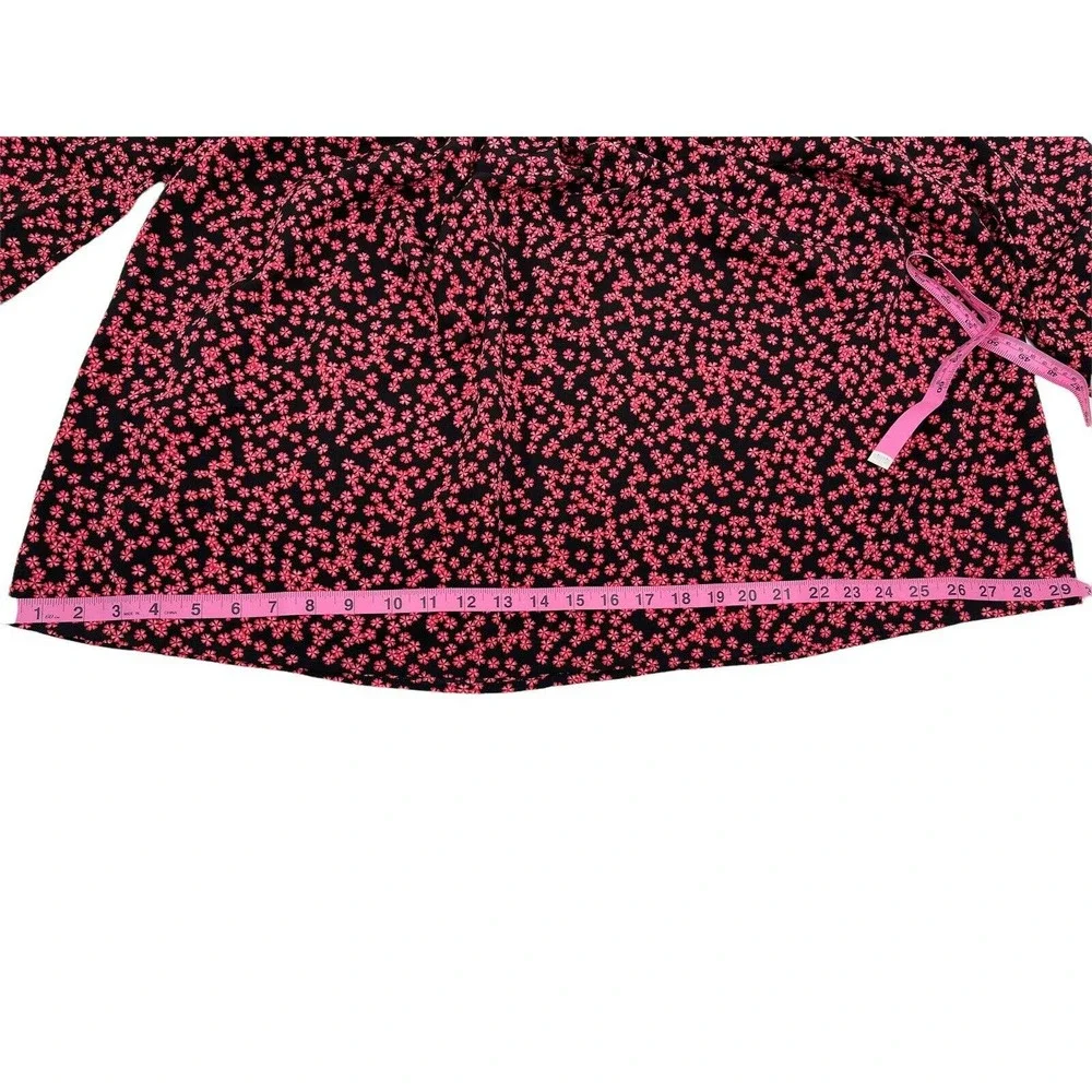 BP Black Graphic Blooms Long Sleeve Dress Size XSmall - Picture 9 of 12